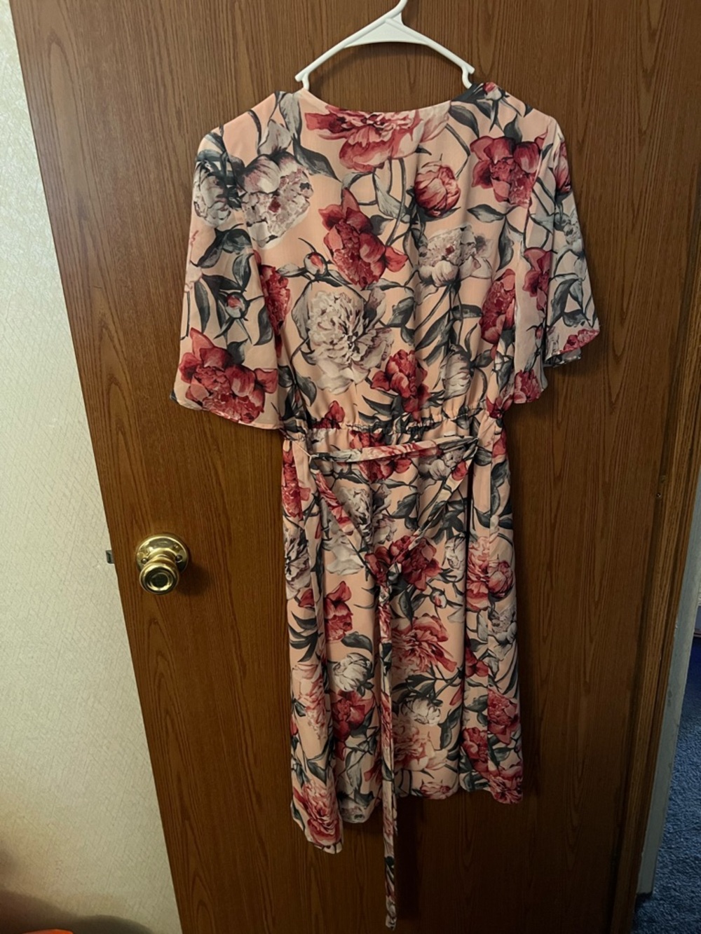 NWT Loft Floral Print Wrap Midi Dress Size XS - Picture 2 of 5